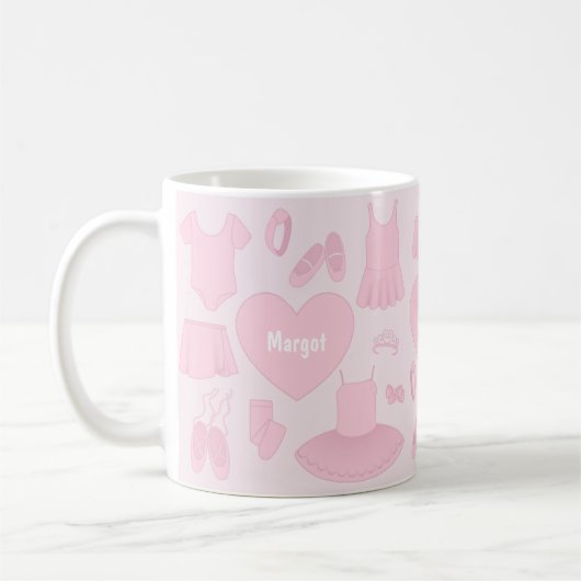 Ballet kleding Mok - roze achtergrond (Links)