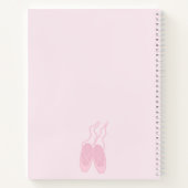 Ballet kleding Notitieboek - roze achtergrond (Achterkant)