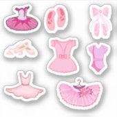 Ballet Kleding Stickers (Voorkant)