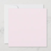 Ballet kleding vierkante Kaart - licht roze achter (Achterkant)