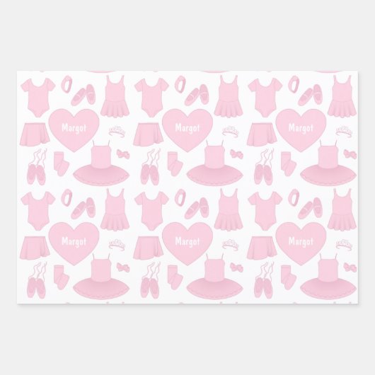 Ballet kleren wikkelen papier blad set inpakpapier vel (Voorkant)