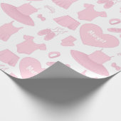 Ballet kleren wrapping papier - witte achtergrond (Hoek)
