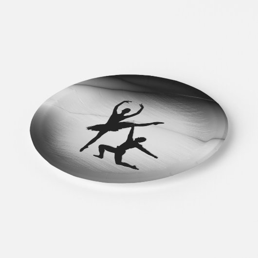 Ballet Koppel Dans Papieren Bordje (Gekanteld)