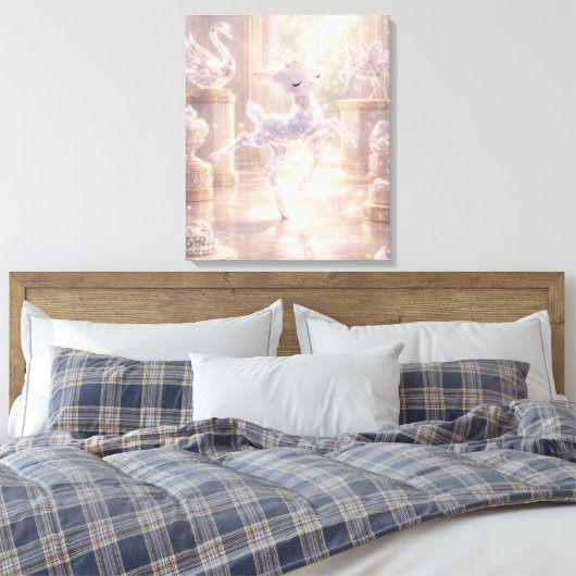 Ballet Kristallen Hert Canvasprint Canvas Afdruk (Insitu (Slaapkamer))