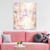 Ballet Kristallen Hert Canvasprint Canvas Afdruk (Insitu (Woonkamer))