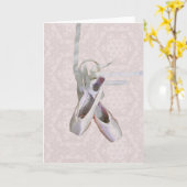 'Ballet & Lace' Blank Wenskaart Kaart (Gele Bloem)