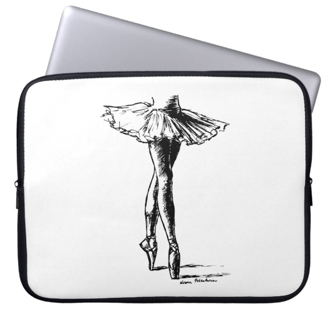 ballet laptop sleeve (Voorkant)