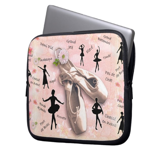 ballet laptop sleeve (Voorkant Links)