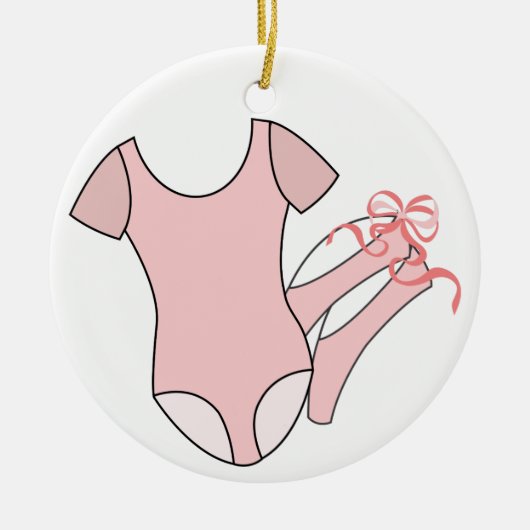 Ballet Leotard Keramisch Ornament (Voorkant)