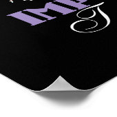 Ballet leraar appreciatie - verbluffende prijsopga poster (Hoek)