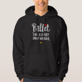 Ballet leraar danseres hoodie (Voorkant)