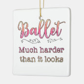 Ballet leraar dansstudent harder dan het eruit zie keramisch ornament (Links)