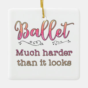 Ballet leraar dansstudent harder dan het eruit zie keramisch ornament