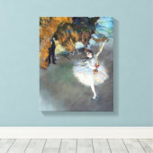 Ballet - l'etoile - Edgar Degas - 1878 Canvas Afdruk (Insitu (Houten vloer))