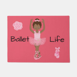 Ballet Life African American Ballerina Deurmat
