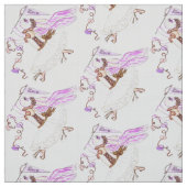 Ballet Love Bunny Polyester Weave Fabric 58-inch b Stof (Swatch)