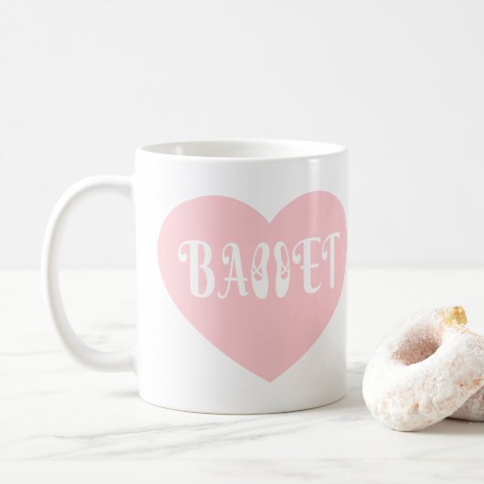 Ballet Love Dance personaliseert Ctomizeus Koffiemok (Met donut)