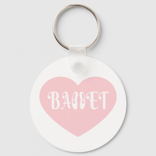 Ballet Love Dance personaliseert Ctomizeus Sleutelhanger (Voorkant)