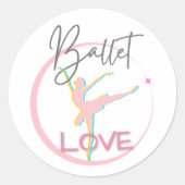 Ballet Love Stickers en Labels (Voorkant)