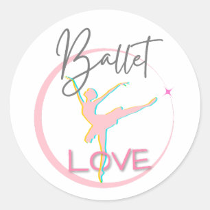 Ballet Love Stickers en Labels