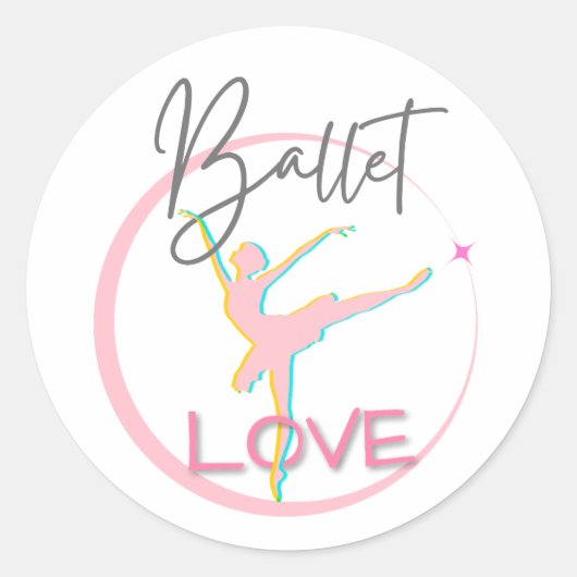 Ballet Love Stickers en Labels (Voorkant)