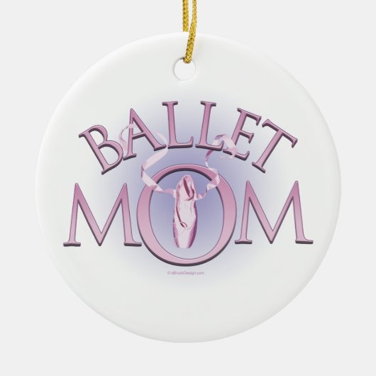 Ballet mama keramisch ornament (Voorkant)