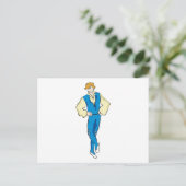 Ballet Man Briefkaart (Staand voorkant)