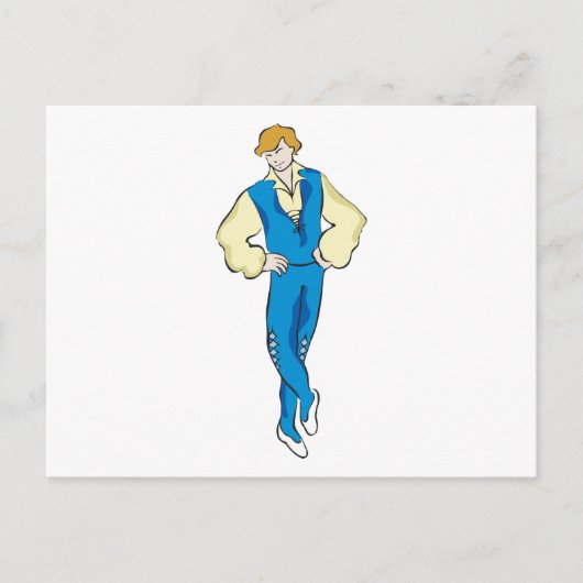 Ballet Man Briefkaart (Voorkant)