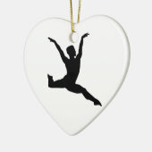 Ballet man keramisch ornament (Links)