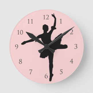 Ballet met cijfers ronde klok