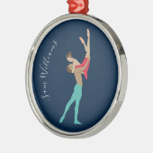 ballet metalen ornament (Links)