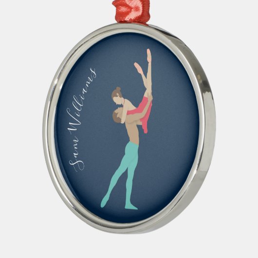 ballet metalen ornament (Links)