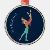 ballet metalen ornament (Voorkant)
