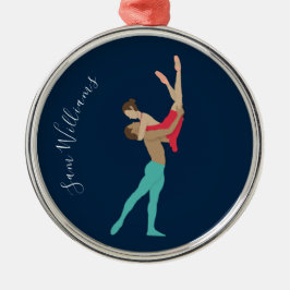 ballet metalen ornament