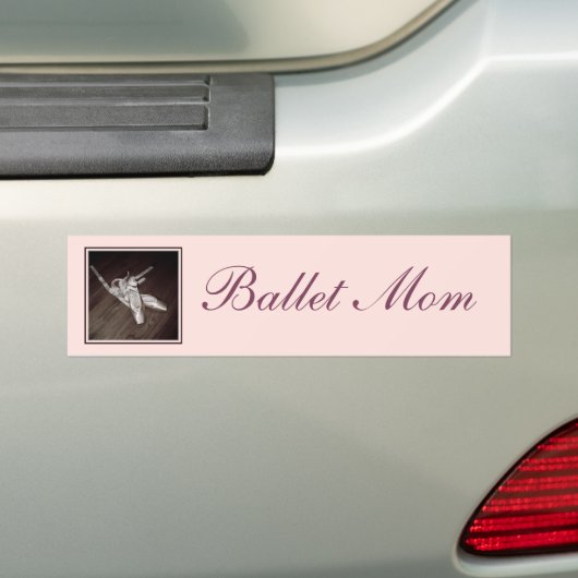 'Ballet Mom'-Bumpersticker Bumpersticker (Op auto)