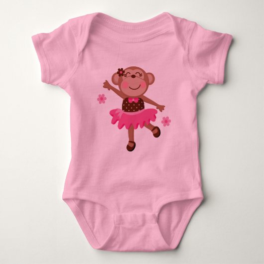 Ballet Monkey Cute Romper (Voorkant)
