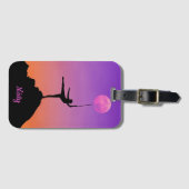 Ballet Moon Balans Persoonlijke naam Bagagelabel (Voorkant (horizontaal))