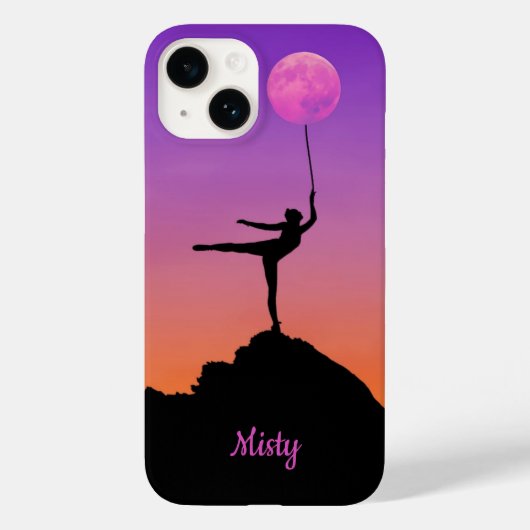 Ballet Moon Balans Persoonlijke naam Case-Mate iPhone Case (Achterkant)