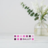 BALLET (moskee-vierkantjes) Mini Visitekaartje (Staand voorkant)