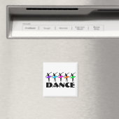 Ballet Neon Ballerinas Dance Teacher Dancer Magnet (Insitu (Vaatwasser))