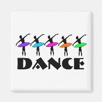 Ballet Neon Ballerinas Dance Teacher Dancer Magnet