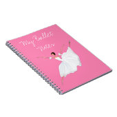 BALLET NOTEBOOK, BEAUTIFUTIEF PINK DANCERS NOTEBOO NOTITIEBOEK (Rechterzijde)