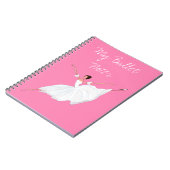 BALLET NOTEBOOK, BEAUTIFUTIEF PINK DANCERS NOTEBOO NOTITIEBOEK (Linkerzijde)