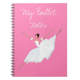 BALLET NOTEBOOK, BEAUTIFUTIEF PINK DANCERS NOTEBOO NOTITIEBOEK