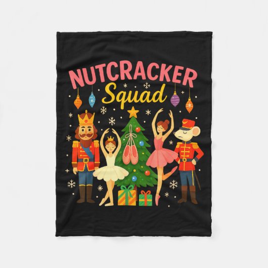 Ballet Notenkraker Squad Kerstkostuum Voor Kindere Fleece Deken (Voorkant)