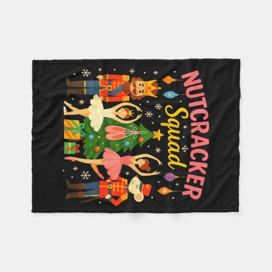 Ballet Nutcracker Squad Christmas Costume For Kids Fleece Deken (Voorkant (Horizontaal))