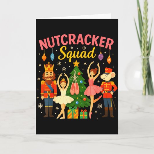Ballet Nutcracker Squad Christmas Costume For Kids Kaart (Voorkant)