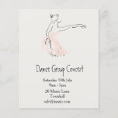 Ballet of moderne dansprestaties flyer (Voorkant)