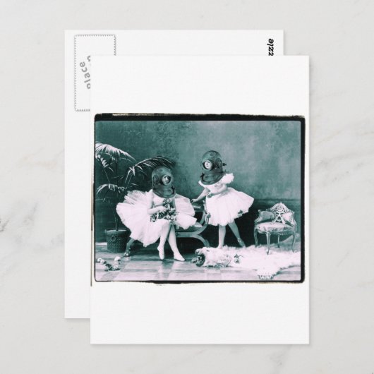 Ballet onderwater briefkaart (Voorkant / Achterkant)