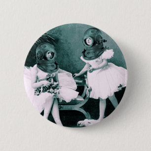 Ballet onderwater ronde button 5,7 cm